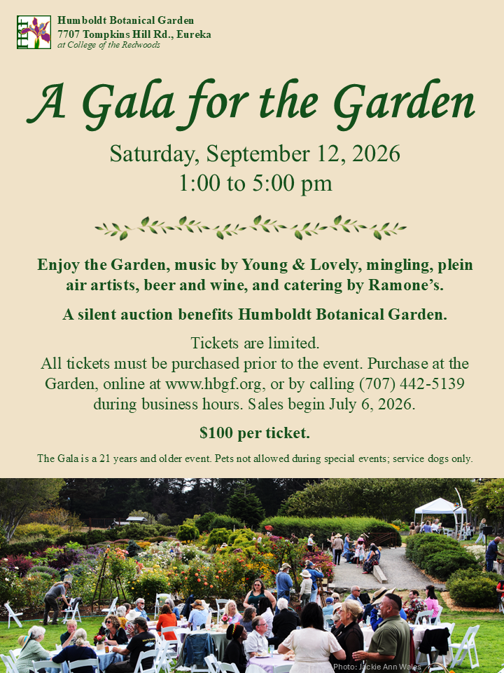 A Gala for the Garden 2026 Flyer